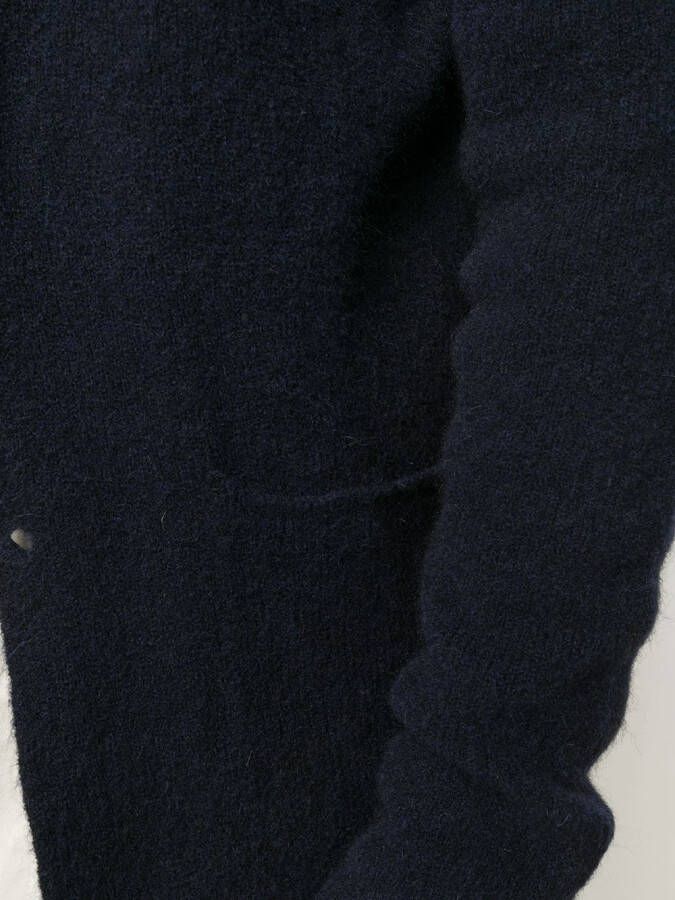 Roberto Collina Vest met gekerfde revers Blauw