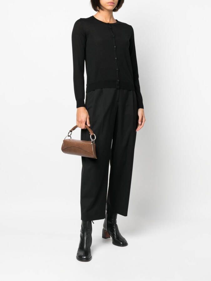 Roberto Collina Wollen vest Zwart