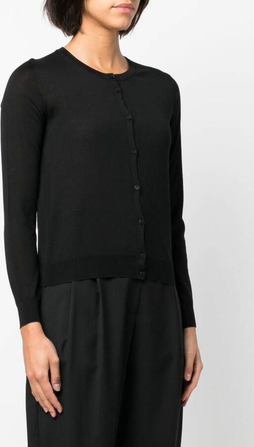 Roberto Collina Wollen vest Zwart