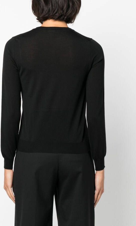 Roberto Collina Wollen vest Zwart