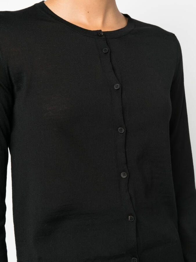 Roberto Collina Wollen vest Zwart