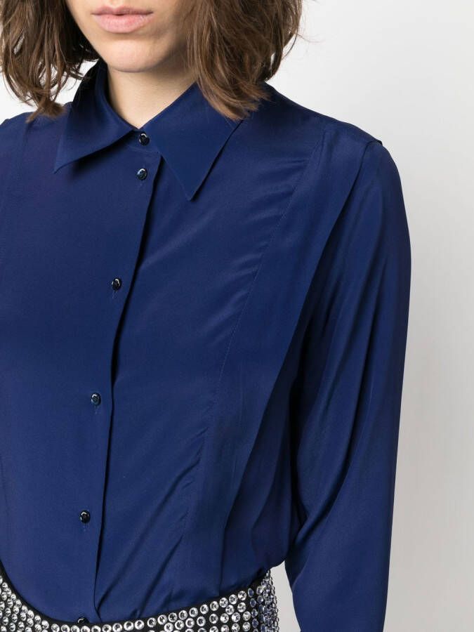 Rochas Button-up blouse Blauw