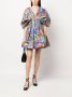 Rochas Geplooide mini-jurk Blauw - Thumbnail 2
