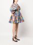 Rochas Geplooide mini-jurk Blauw - Thumbnail 3