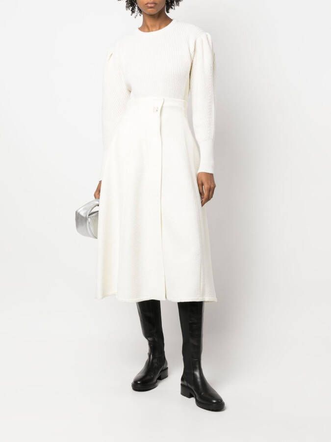 Rochas Grofgebreide trui Beige