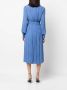 Rochas Midi-jurk met plissé detail Blauw - Thumbnail 4