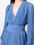 Rochas Midi-jurk met plissé detail Blauw - Thumbnail 5