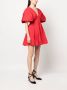 Rochas Mini-jurk met pofmouwen Rood - Thumbnail 3