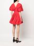 Rochas Mini-jurk met pofmouwen Rood - Thumbnail 4