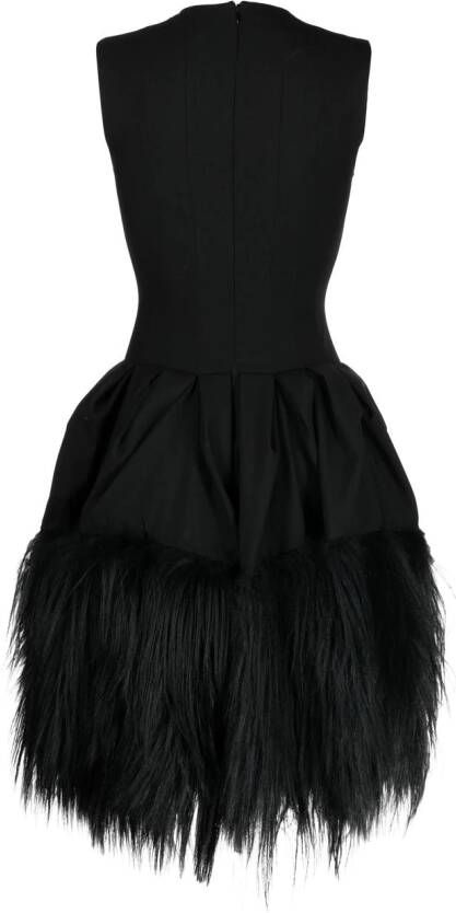 Rochas Mouwloze mini-jurk Zwart