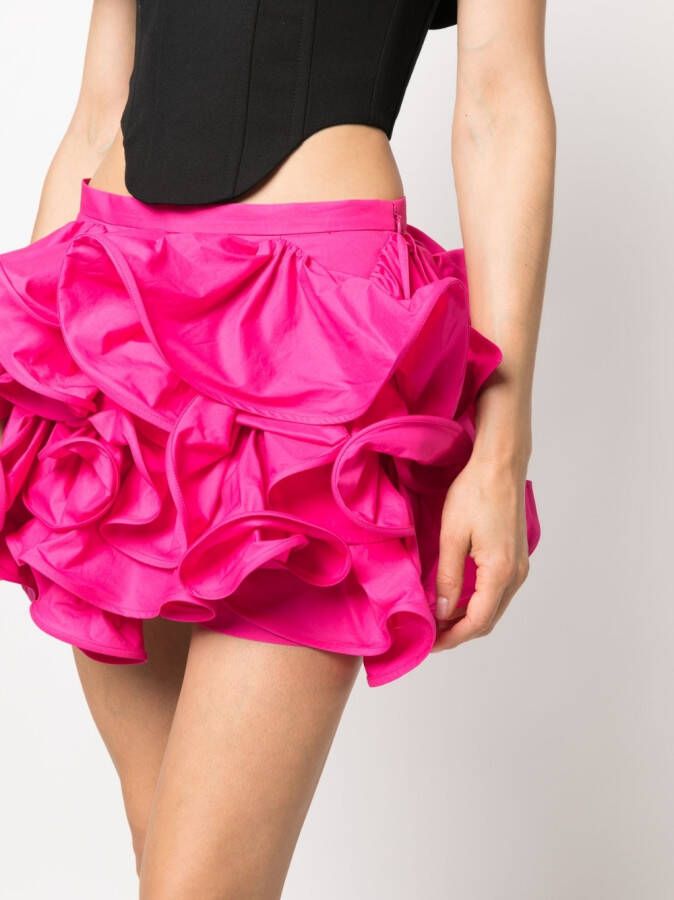 Rochas Shorts met ruches Roze