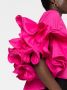 Rochas Top met ruchemouwen Roze - Thumbnail 3