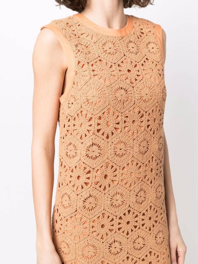 Rodebjer Cropped jurk Beige