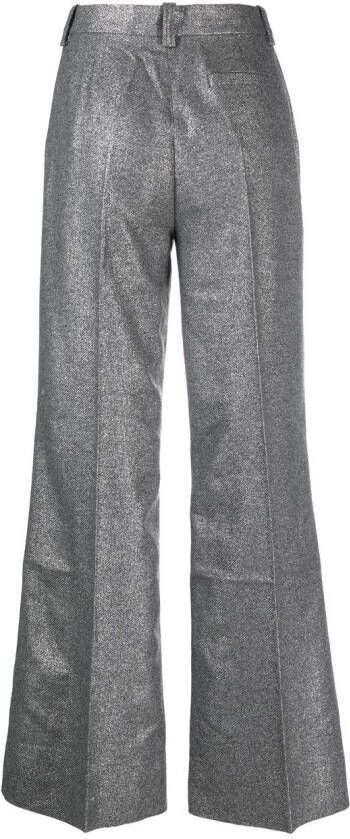 Rodebjer High waist broek Zilver