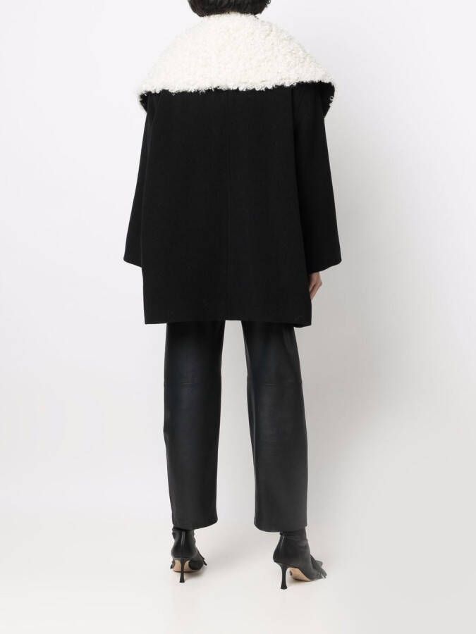 Rodebjer Jas met dubbele rij knopen Zwart