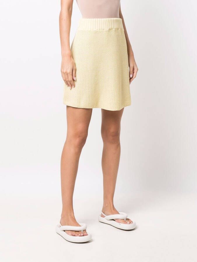 Rodebjer Rok met elastische taille Geel