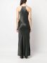 Rodebjer Blousejurk met satijnen afwerking Grijs - Thumbnail 4