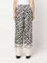 Róhe Broek met diamantprint Zwart - Thumbnail 4