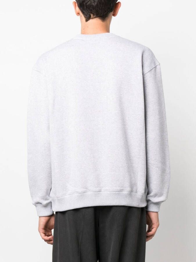 Róhe Sweater met logoprint Grijs
