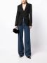 Rokh Blazer met open rug Zwart - Thumbnail 2