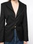 Rokh Blazer met open rug Zwart - Thumbnail 5