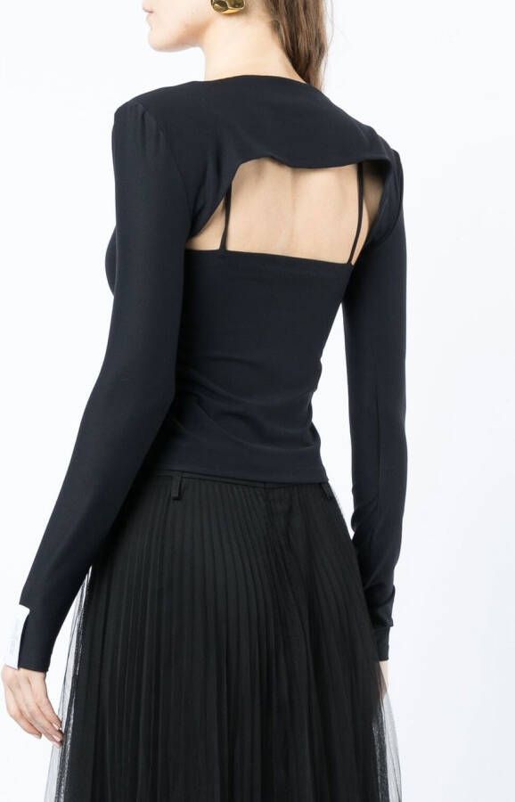 Rokh Blouse met uitgesneden detail Zwart