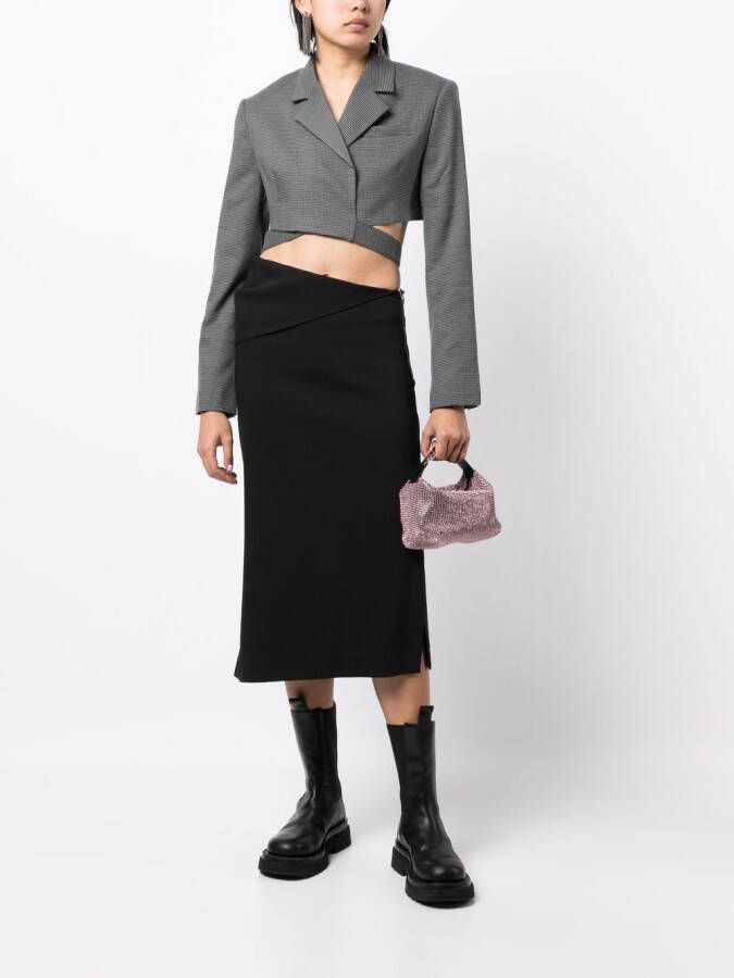 Rokh Cropped blazer Grijs