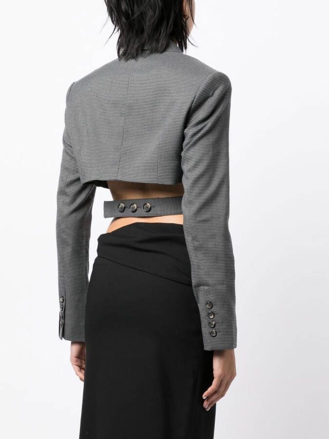 Rokh Cropped blazer Grijs