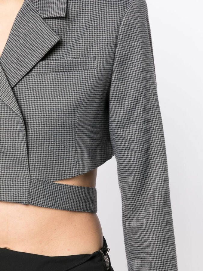 Rokh Cropped blazer Grijs