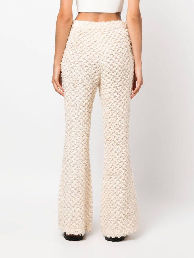 Rokh Flared broek Beige