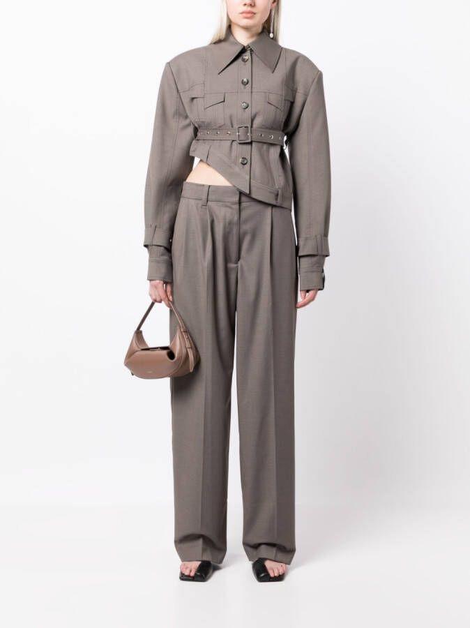Rokh Geplooide pantalon Grijs