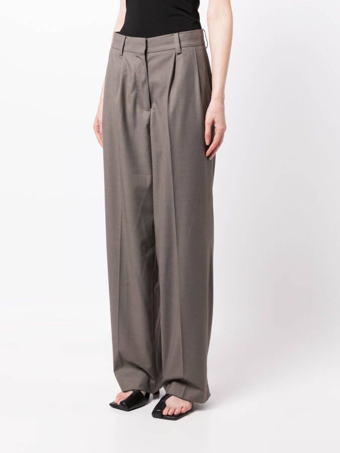 Rokh Geplooide pantalon Grijs