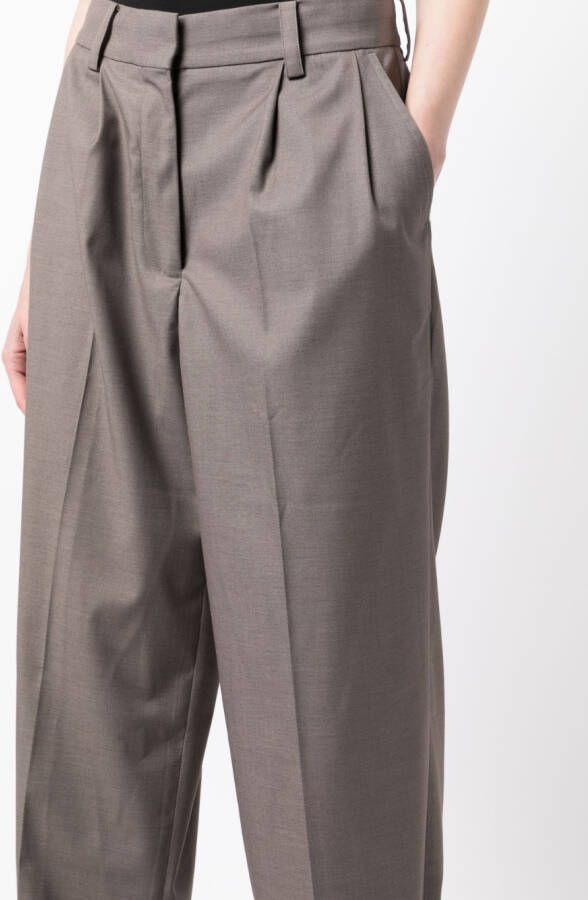 Rokh Geplooide pantalon Grijs