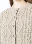Rokh Kabelgebreide bralette en vest set Bruin - Thumbnail 5