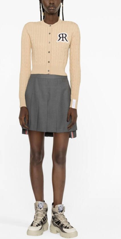 Rokh Kabelgebreid vest Beige