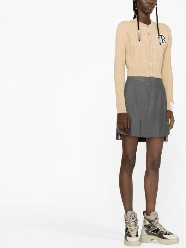 Rokh Kabelgebreid vest Beige