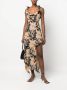Rokh Maxi-jurk met ruches Beige - Thumbnail 2