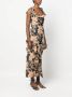 Rokh Maxi-jurk met ruches Beige - Thumbnail 3
