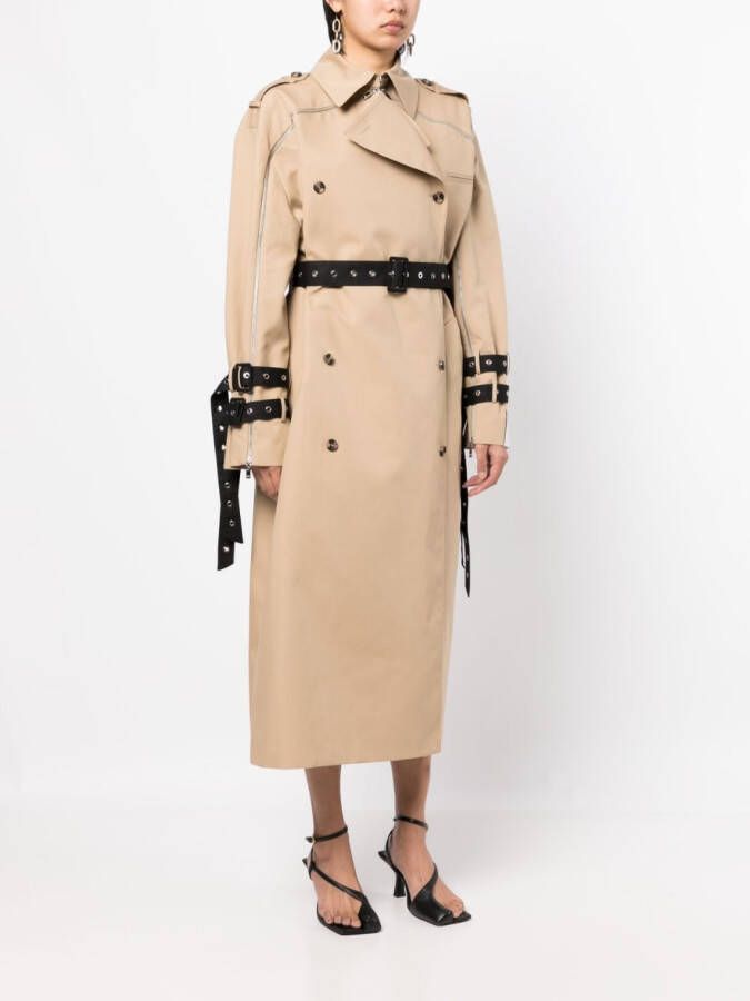 Rokh Oversized trenchcoat Bruin