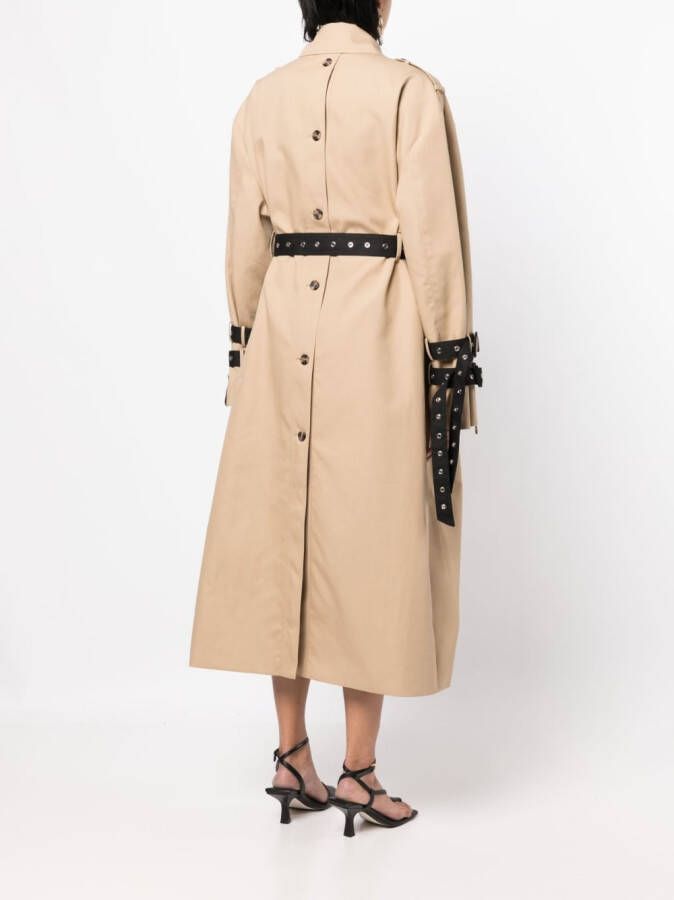 Rokh Oversized trenchcoat Bruin