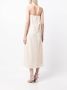 Rokh Glitter midi-jurk Beige - Thumbnail 4