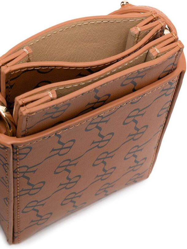 Rokh Tas met monogram Bruin