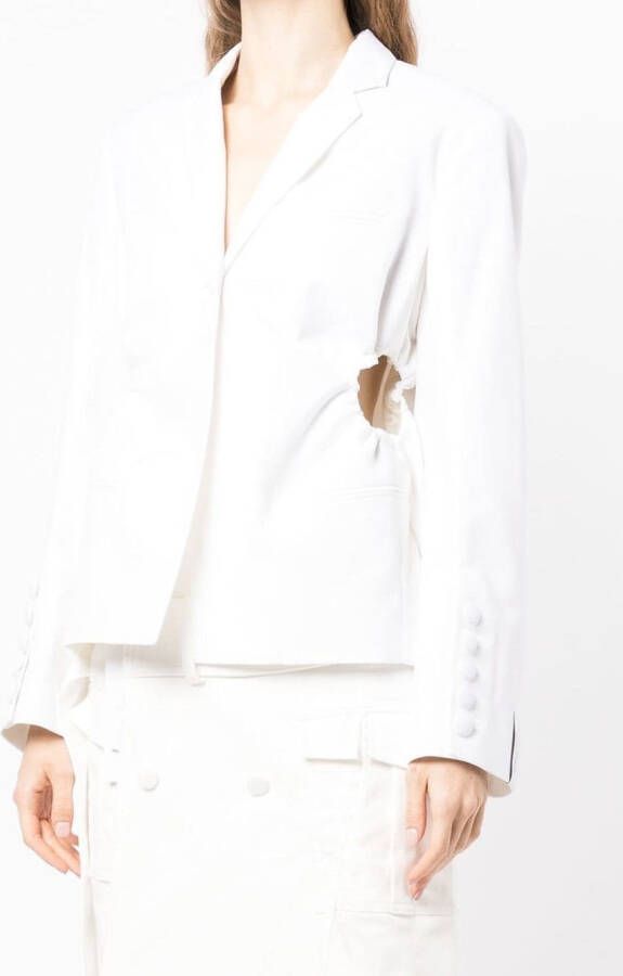 Rokh Uitgesneden blazer Wit