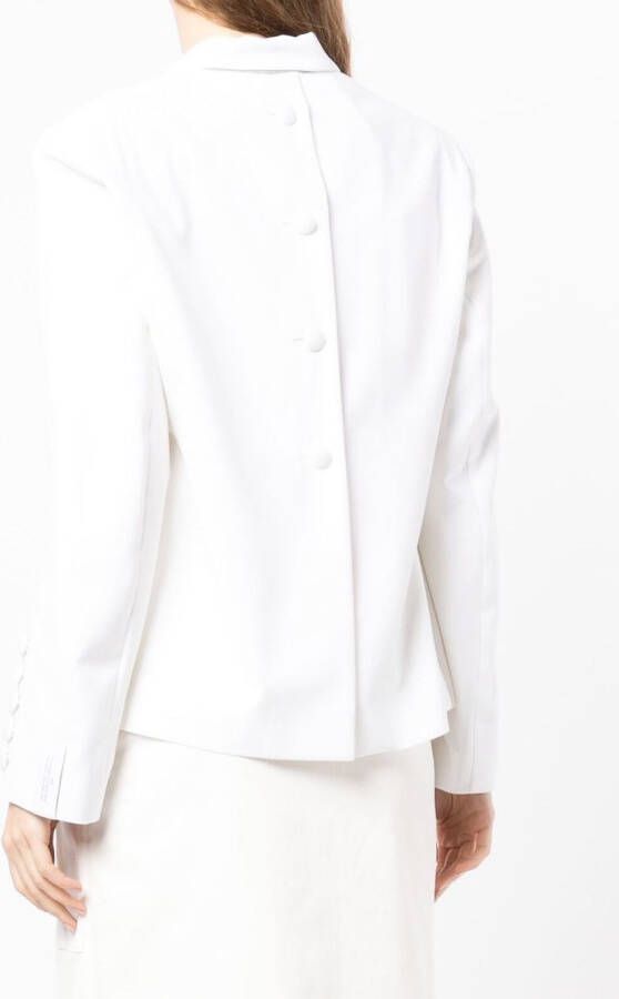 Rokh Uitgesneden blazer Wit