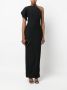 Roland Mouret Asymmetrische maxi-jurk Zwart - Thumbnail 2