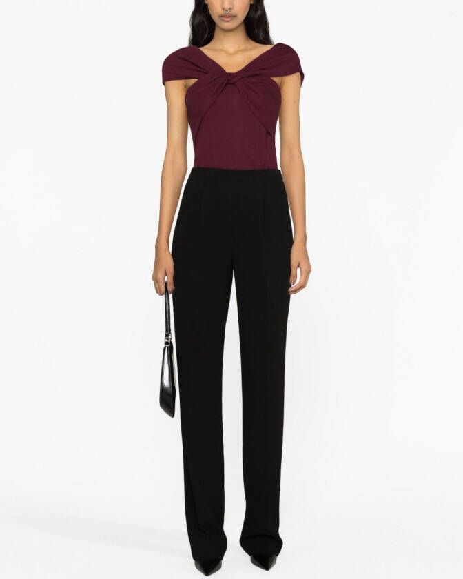 Roland Mouret High waist plooibroek Zwart