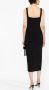 Roland Mouret Uitgesneden midi-jurk Zwart - Thumbnail 4