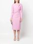 Roland Mouret Gedrapeerde midi-jurk Paars - Thumbnail 2