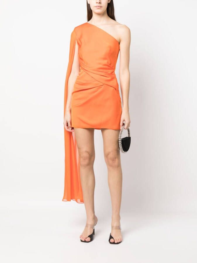 Roland Mouret Gedrapeerde jurk Oranje