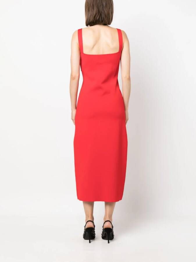 Roland Mouret sleeveless cut-out midi dress Rood
